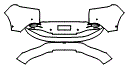 Rear Bumper Kit pattern for the 2021 Aston Martin DBX