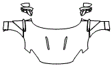 Full Hood, Fender and Mirror Kit pattern for the 2023 Aston Martin DBX