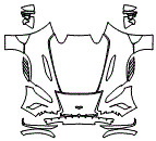 Mirror, Fender and Full Hood Kit pattern for the 2022 Aston Martin V12 Speedster