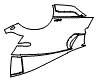 Rear Fender Kit pattern for the 2020 Pagani Huayra