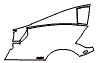 Rear Fender Kit pattern for the 2013 Pagani Huayra