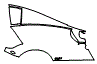 Rear Fender Kit pattern for the 2013 Pagani Huayra