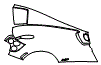 Rear Fender Kit pattern for the 2022 Pagani Huayra Roadster BC