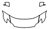 Hood, Fender and Mirror Kit pattern for the 2009 Scion tC