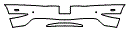 Rear Bumper Kit pattern for the 2012 Bentley Continental