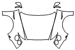 Full Hood, Fender and Mirror Kit pattern for the 2014 Bentley Flying Spur