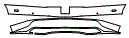 Rear Bumper Kit pattern for the 2016 Bentley Continental