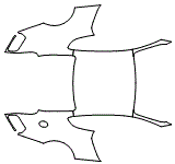 Rear Fender and Roof Kit pattern for the 2012 Bentley Continental