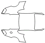 Rear Fender and Roof Kit pattern for the 2012 Bentley Continental
