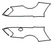 Rear Fender Kit pattern for the 2016 Bentley Continental