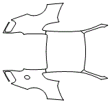Rear Fender and Roof Kit pattern for the 2016 Bentley Continental