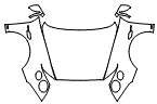 Full Hood, Fender and Mirror Kit pattern for the 2016 Bentley Continental