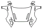 Full Hood, Fender and Mirror Kit pattern for the 2017 Bentley Continental
