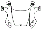 Full Hood, Fender and Mirror Kit pattern for the 2022 Bentley Continental