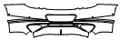 Rear Bumper Kit pattern for the 2022 Bentley Continental