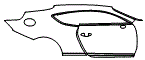 Door and Rear Fender Kit pattern for the 2022 Bentley Continental