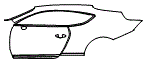 Door and Rear Fender Kit pattern for the 2022 Bentley Continental