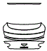 Trunk Lid Kit pattern for the 2022 Bentley Continental