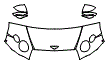 Hood, Fender and Mirror Kit pattern for the 2022 Bentley Continental