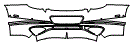 Rear Bumper Kit pattern for the 2022 Bentley Continental