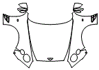 Full Hood, Fender and Mirror Kit pattern for the 2022 Bentley Continental
