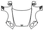 Full Hood, Fender and Mirror Kit pattern for the 2022 Bentley Continental