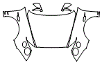 Full Hood, Fender and Mirror Kit pattern for the 2016 Bentley Continental