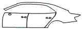 Door and Rear Fender Kit pattern for the 2020 Bentley Flying Spur