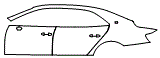 Door and Rear Fender Kit pattern for the 2020 Bentley Flying Spur