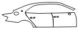 Door and Rear Fender Kit pattern for the 2020 Bentley Flying Spur