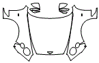 Mirror, Full Hood and Fender Kit pattern for the 2022 Bentley Continental