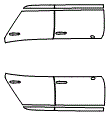 Door Kit pattern for the 2014 Bentley Mulsanne
