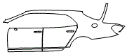 Door and Rear Fender Kit pattern for the 2022 Bentley Mulsanne