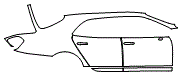 Door and Rear Fender Kit pattern for the 2022 Bentley Mulsanne