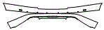 Rear Bumper Kit pattern for the 2022 Bentley Mulsanne