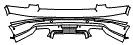 Rear Bumper Kit pattern for the 2020 Bentley Bentayga