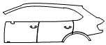 Door and Rear Fender Kit pattern for the 2020 Bentley Bentayga