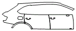 Door and Rear Fender Kit pattern for the 2020 Bentley Bentayga