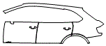 Door and Rear Fender Kit pattern for the 2020 Bentley Bentayga