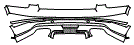 Rear Bumper Kit pattern for the 2020 Bentley Bentayga