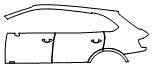 Door and Rear Fender Kit pattern for the 2020 Bentley Bentayga
