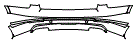 Rear Bumper Kit pattern for the 2020 Bentley Bentayga
