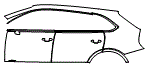 Door and Rear Fender Kit pattern for the 2022 Bentley Bentayga