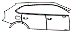 Door and Rear Fender Kit pattern for the 2022 Bentley Bentayga