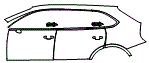 Door and Rear Fender Kit pattern for the 2022 Bentley Bentayga