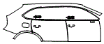 Door and Rear Fender Kit pattern for the 2022 Bentley Bentayga
