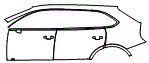 Door and Rear Fender Kit pattern for the 2022 Bentley Bentayga