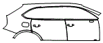 Door and Rear Fender Kit pattern for the 2022 Bentley Bentayga