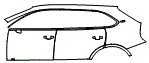 Door and Rear Fender Kit pattern for the 2022 Bentley Bentayga