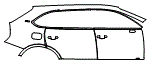 Door and Rear Fender Kit pattern for the 2022 Bentley Bentayga
